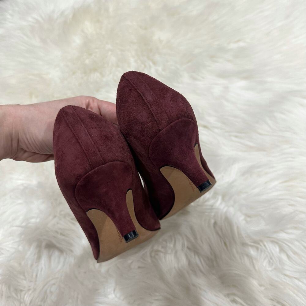 Clarks Inigo Suede Kitten Heels Sz 7.5 - Picture 5 of 9